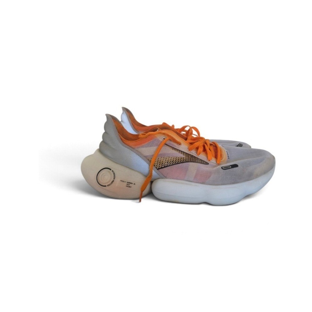 Brooks Aurora BI in Orange White Gray Sneakers sz 10 Sporty Athleisure Outdoor